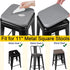 4 Pack, 4) SINOSSO Modern Faux Leather Bar Stool Cushions Leathaire Magnetic Small Chair Pads for Cafe Bistro Stackable
