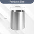 IMEEA Small Kitchen Utensil Holder for Countertop SUS304 Stainless Steel Utensil Crock for Kitchen Counter5.3 Utensil Organizer Storage Caddy