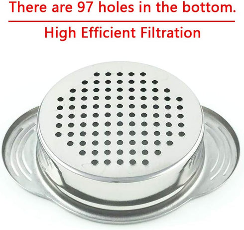 Can Strainer, Food Grade 304 Stainless Steel, Dishwasher Safe Food Strainer, Easy to Clean, Eco-friendly