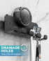 2-Pack Suction Cup Hooks, Razor Holder for Shower, Matte Black Shaver Holder Waterproof No Drill Adhesive Hanger