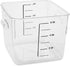 Rubbermaid Commercial Products Space Saving Square Food Storage Container, 6 Quart, Clear
