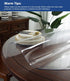 2Pcs 22 Inch PVC Tablecloth Round Clear Plastic Dining Table Protector Cover Waterproof Easy Clean Transparent Desktop