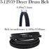 12001541 303373 Dryer Drum Roller Kit & 3-12959 Belt Replacement, Suitable for Maytag, Kenmore, Crosley