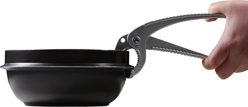 Sejong Cook Aluminum Tongs Holder for Korean Stone Ceramic Bibimbap Bowl, Size 6.6 Inch, Hot Pot Holder for Dolsot,