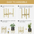 8 9 10 11 12 inches 1Pack, H HOMEXIN Metal Plant Stands for Indoor Plants Adjustable for Planter Mid Century Stable