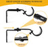 Heavy Duty Adjustable Curtain Rod Brackets, Rod Holders for 1 Inch Rod, Black Color, (Set of 4)
