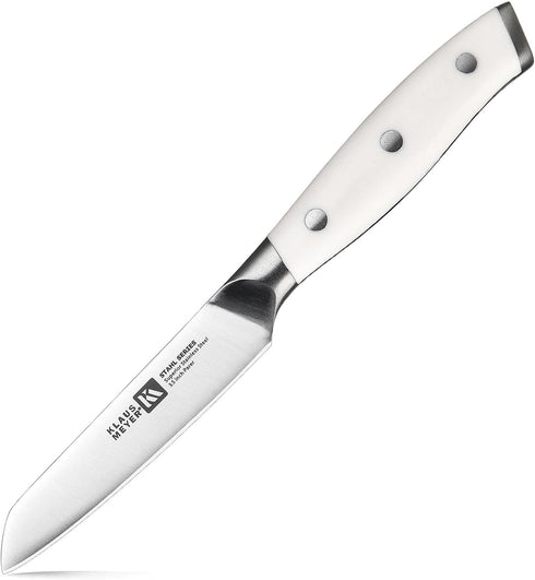 Klaus Meyer Stahl High Carbon Exclusive German Steel 3.5 inch Paring Knife (White)