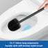 Set 2-in-1 (Pack 2) Qaestfy Toilet Plunger and Brush for Bathroom Cleaning, Long Handle Toilet Bowl Brush with Stiff