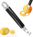Channel Knife, 2-in-1 Stainless Steel Lemon Twist Peeler and Zester Tool for Kitchen Bar