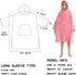 5-12 Hiturbo Kids Towel Changing Robe: Soft Plush Wearable Blanket - Warm Coral Fleece Hoodie - Swim Surf Poncho