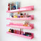 4 Pack 15 Inch Pink Acrylic Shelves, Kids Floating Bookshelf for Kids