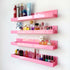 4 Pack 15 Inch Pink Acrylic Shelves, Kids Floating Bookshelf for Kids