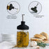 reCap Mason Jar Pour Spout and Olive Oil Dispenser | Regular Mouth | Black | Made in the USA | Leak-proof |