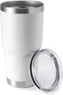 HASLE OUTFITTERS 30oz Stainless Steel Tumbler - Double Wall Vacuum Insulated Travel Mug, Gift Box Set (White)