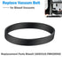 Vacuum Belts Vacuum Cleaner Belts Replacement Belts for Bissell PowerSwift/Aeroswift/Powertrak Upright Vacuum, Replace Parts 1600319 and YMH28950, Compatible Models: 2612A,18082, 1808, 2598, 25982