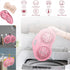 Bra Washing Bag Silicone Mesh, Reusable Pink Silicone Bra Wash Bag Fits A-C Cup Bras, Anti-Deformation Lingerie Bag