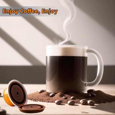 Refillable Vertuo Coffee Capsules Discs, 2 Pcs Reusable Coffee Capsule Lid for Vertuoline & Vertuo Pods