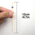 PuTwo 300 Counts Cocktail Toothpicks - Handmade Natural Bamboo Skewers for Appetizers, Fruits, Dessert with White Pearls
