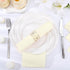 60 2 NatNarr Pcs Ivory Wedding Napkins, Ply Disposable Cream Napkins Decorative Guest Hand Towels for Bathroom Beige