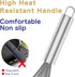 Grey Silicone Whisk, Professional Non-Scratch Whisks for Cooking, Set of 3 for Nonstick Cookware