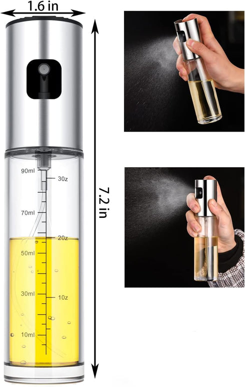 100ml Oil Sprayer for Cooking - Olive Oil Spritzer for Air Fryer, Salad, BBQ, Roasting