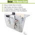 DOURR Felt Bedside Caddy Organizer Storage Pocket for Tablet Magazine Phone Small Things Holder (Gray)