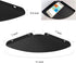 1 Small Floating Corner Shelves Metal Corner Wall Mounted Shelf Curved Corner Hanging Shelving for Bathroom, Kitchen