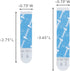 Command 821079049512 Bath Water Resistant Refill, 2-Medium and 4-Large Strips, 1 Pack, Blue