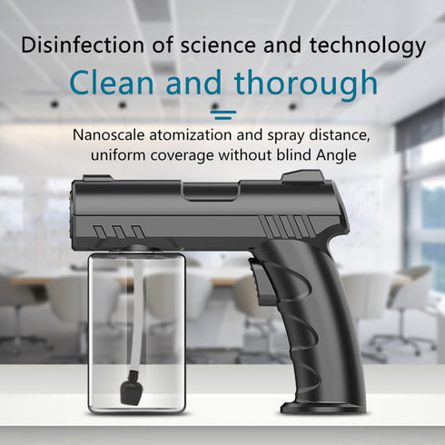 Generic Handheld Electric Nano Disinfection Spray with Blue Light Technology - Portable Atomizer for Home, Office