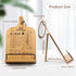 Cookbook Stand: Wooden Holder with Measurement Conversion Chart, Adjustable Recipe Book Stand