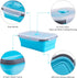 Collapsible Food Storage Containers with Airtight Lid & Air Vent, 40.5 oz, Kitchen Silicone Meal Prep Container Set