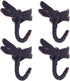 Dragonfly Hooks Wall Hooks for Hanging, Oil Rubbed Bronze Coat Hooks, Heavy Duty Key Holder, Pack of 4