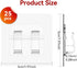 Latoxcaa 25 Pack Hooks for Outdoor String Lights, Heavy Duty Cable Clips, Damage Free Cord Clips, Waterproof