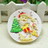 Set of 4 Christmas Fondant Molds - Xmas Cake Cupcake Decoration Silicone Chocolate Candy Mold, Christmas Decor