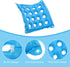 PATIKIL Inflatable Seat Cushion, 2 Pack Portable Air Chair Cushions for Home Wheelchairs Office Chairs, Blue