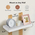 15 7 Inch Set 2 AMADA HOMEFURNISHING Floating Shelves Wall Mounted, x Wall Shelves for Bathroom, Bedroom, Living Room