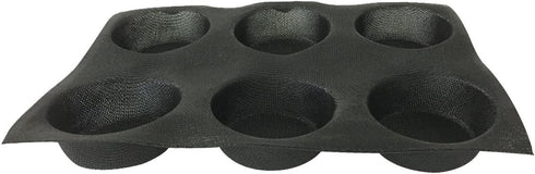 Bluedrop Silicone Bun Bread Form, Round Shape Bread Tray, Perforated Bakery Molds