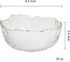 TOSSOW Glass Salad Bowl Irregular Shape Serving Bowls, 25 oz Pyrex Mixing Bowls for Kitchen Prep, Fruit, Snack, Dessert, and Candy Dishes or Nut Bowls(Transparent) by T TOSSOW