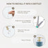 Stainless Steel Soap Dispenser Pump for Hand Wash & Soap, Brushed Nickel Replacement for Bathroom & Kitchen
