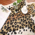 Leopard Print Rug, 2.7 W x 3.5 L Feet Faux Cowhide Skin Area Rug for Home Office, Livingroom, Bedroom