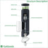 Gravity Electric Salt and Pepper Grinder Set - Adjustable Coarseness, One-Handed Operation, Battery Powered, Black