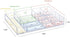Isaac Jacobs 12-Compartment Clear Acrylic Drawer Organizer - Multi-Sectional Tray for Makeup & Office Supplies