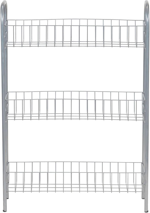 3 Household Essentials Slim Storage Cart, Shelf Storage Cart with Wheels, Perfect for Laundry Rooms, Bathrooms