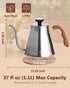 37 oz, 3-Layer Harriet Gooseneck Kettle with Thermometer for Pour Over Coffee and Tea, fl Stainless Steel, Durable