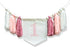 Troxueo 1st 1st Pink Birthday high Chair Banner - First Party Decorations for Girl's Birthday, Blush Pink Cake Smash