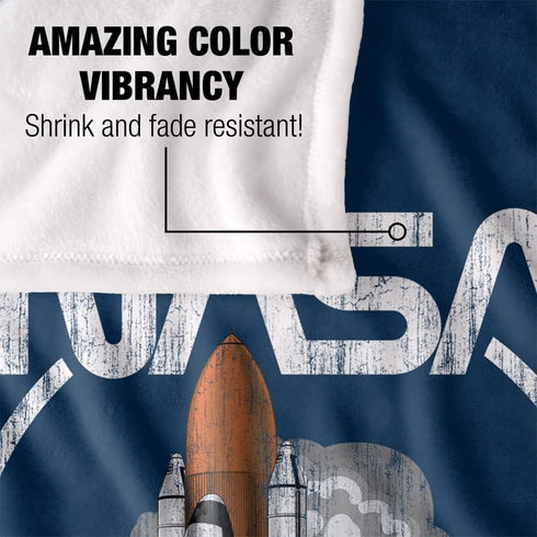 NASA Space Shuttle Silky Touch Super Soft Throw Blanket, 36" x 58" for Cozy Comfort
