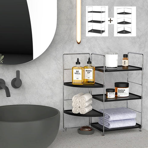 kaileyouxiangongsi 3-Tier Countertop Bathroom Organizer , Vanity Tray Cosmetic & Makeup Storage, Kitchen Spice Rack