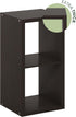 Furinno Cubicle Open Back Decorative Cube Storage Organizer - 2, Dark Oak