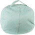 DII Keeping Score Stripes Print, Large Bean Bag Chair Cover for Kids & Stuffed Animal Storage, Aqua