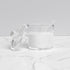 Quald Sugar Container with Lid and Spoon,Sugar Bowl Acrylic Jar for Coffee Bar Accessories Coffee Canister Kitchen